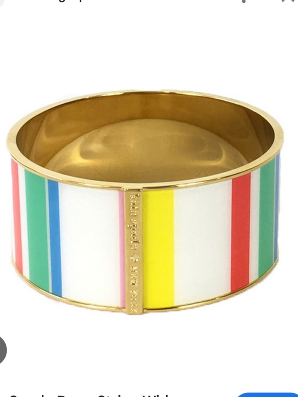 Kate Spade New York Dune Enamel Stripe Bangle.